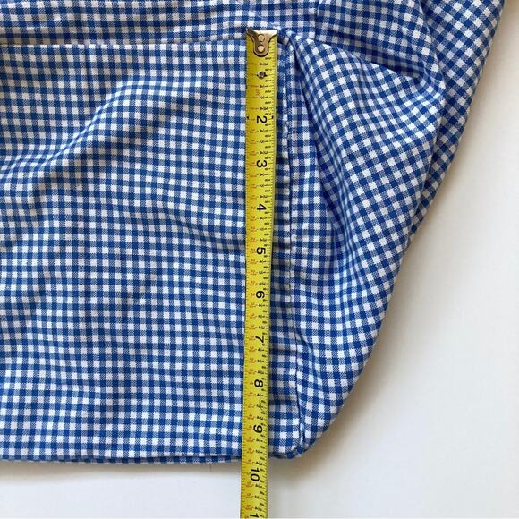 Pottery Barn Kids Gingham Basket Liner Blue White - Picture 5 of 9